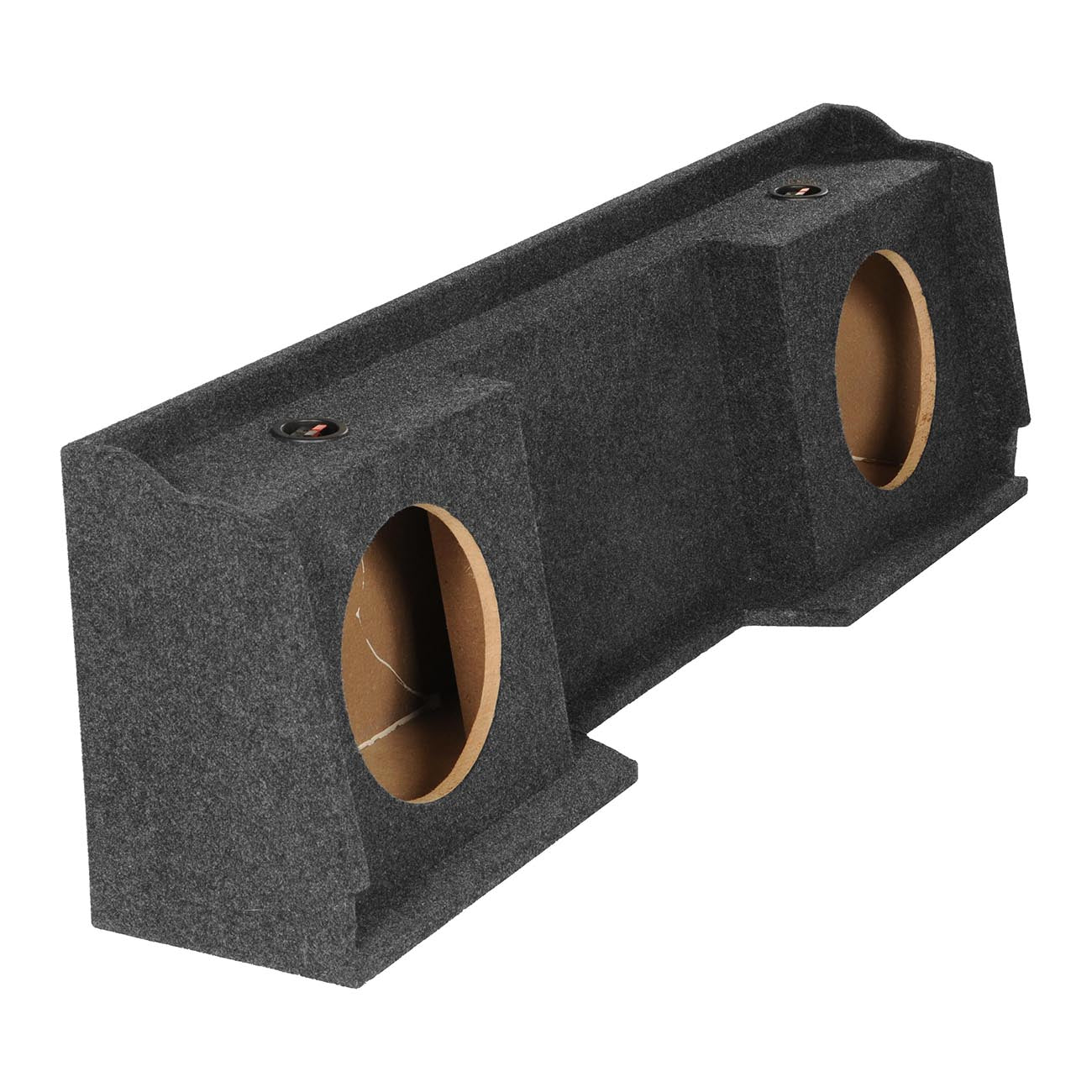 QPower BQGMC12DF Dual 12″ Sealed Empty Woofer Enclosure – Under‑Seat Down‑Firing Sub Box for 1999–2006 GMC & Chevy Extended Cab Trucks