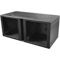 QPower QBOMB15VSQ QBOMB 15 Inch Center Vented Dual Ported Subwoofer Enclosure Speaker Box for Car Audio Sound Systems, Square