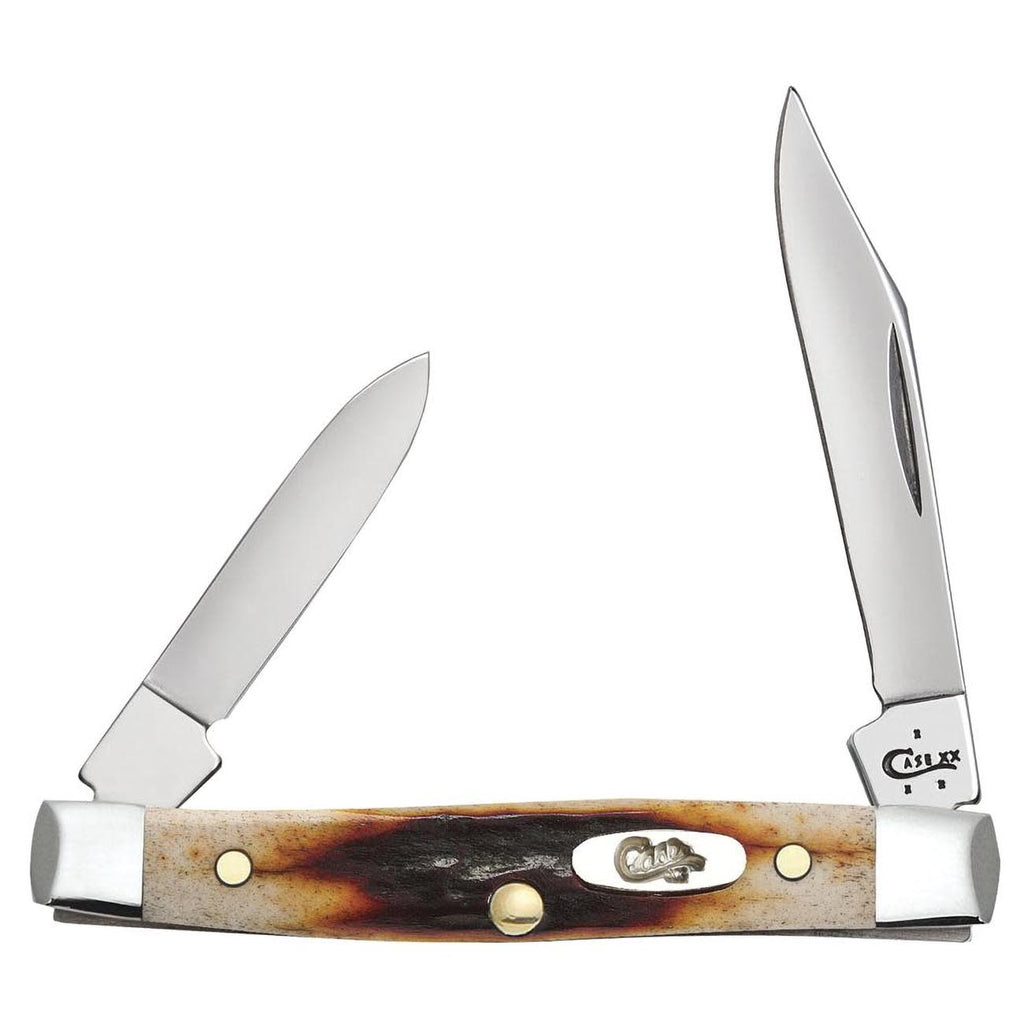 Case WR XX Pocket Knife Red Stag Small Pen Item #9581 - (R5233 SS) - Length Closed: 2 5/8 Inches