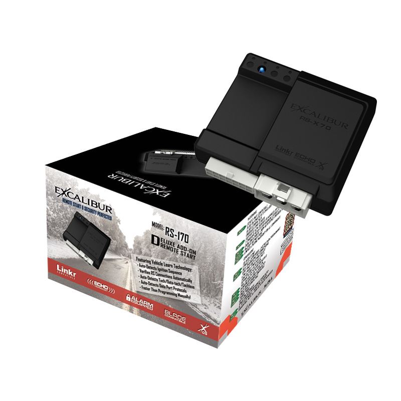 Excalibur RS170 70 Series Add-On Remote Start Module – 3X Lock Start, Factory Fob Control, RSX70 Platform, Universal Vehicle Compatibility