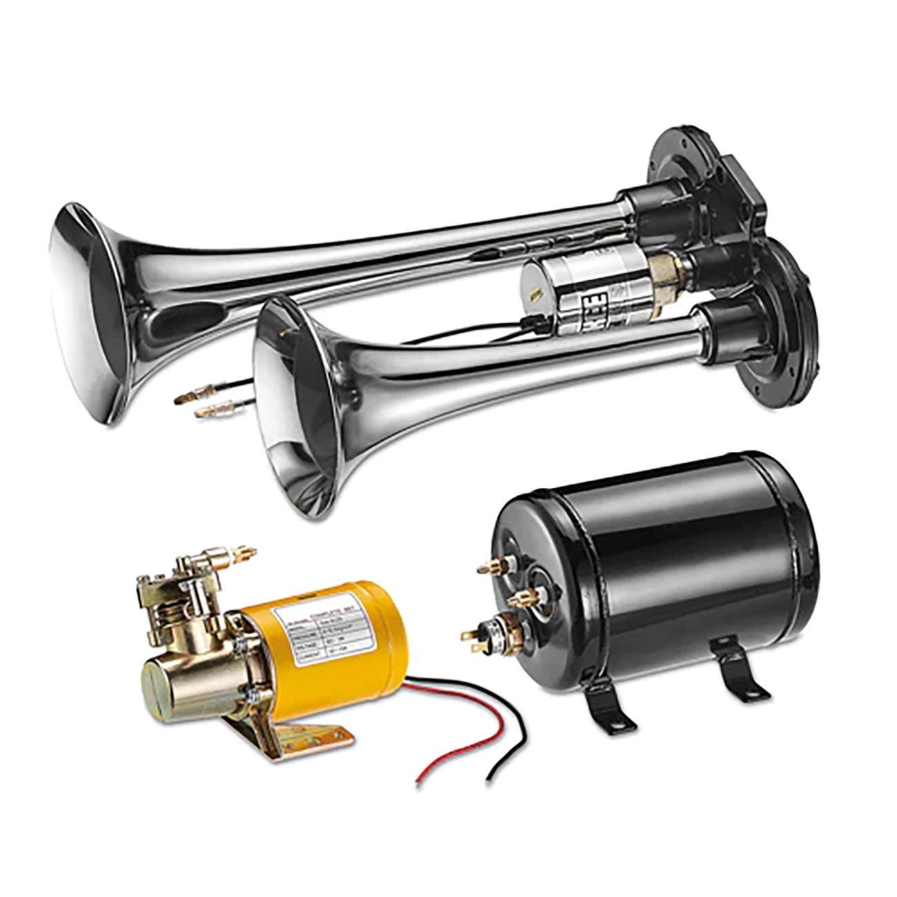 Audiopipe THSY2050CHT Installation Solution Compact Air Horn Compressor Set
