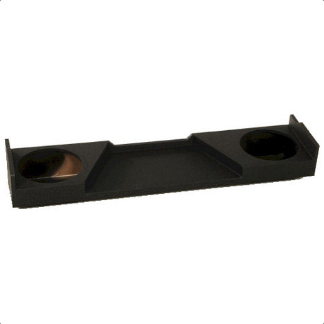 QPower QBGMC12 2007 HT QBomb Under Seat 12 Inch Subwoofer Enclosure Speaker Box with 5.5 Inch Mount for 2007 to 2013 GMC & Chevy Extended Cab Trucks