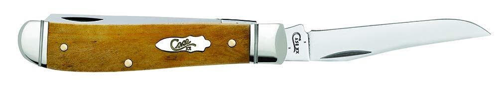 Case WR XX Pocket Knife Smooth Antique Bone Mini Trapper Item #58188 - (6207 SS) - Length Closed: 3 1/2 Inches