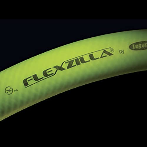 Flexzilla Swivel Whip Air Hose, 3/8 in. x 4 ft. (1/4" MNPT Ball Swivel x 1/4" FNPT Ends), Heavy Duty, Lightweight, Hybrid, ZillaGreen - HFZ3804YW2B
