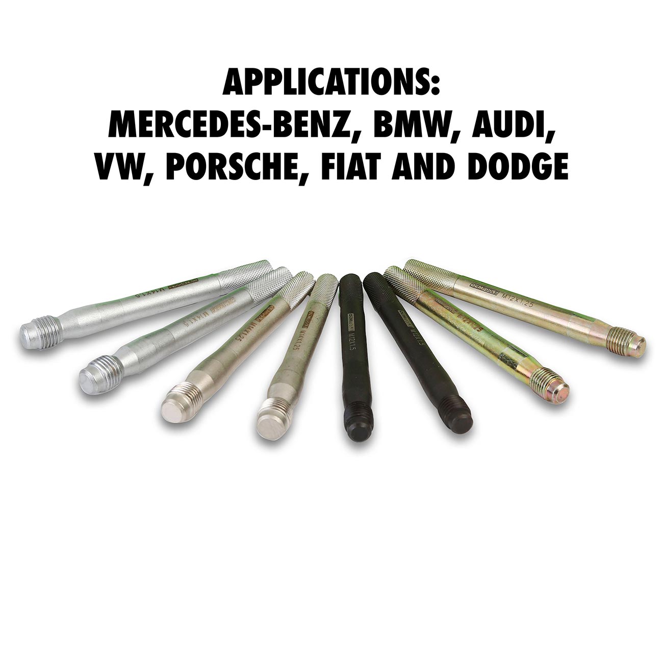 OEMTOOLS 24233 Wheel Stud Alignment Kit, Safe Wheel Alignment Tool, Wheel Hanger Color-Coded for Foreign and Domestic Vehicles, Wheel Fitment Tool 8-Piece Set