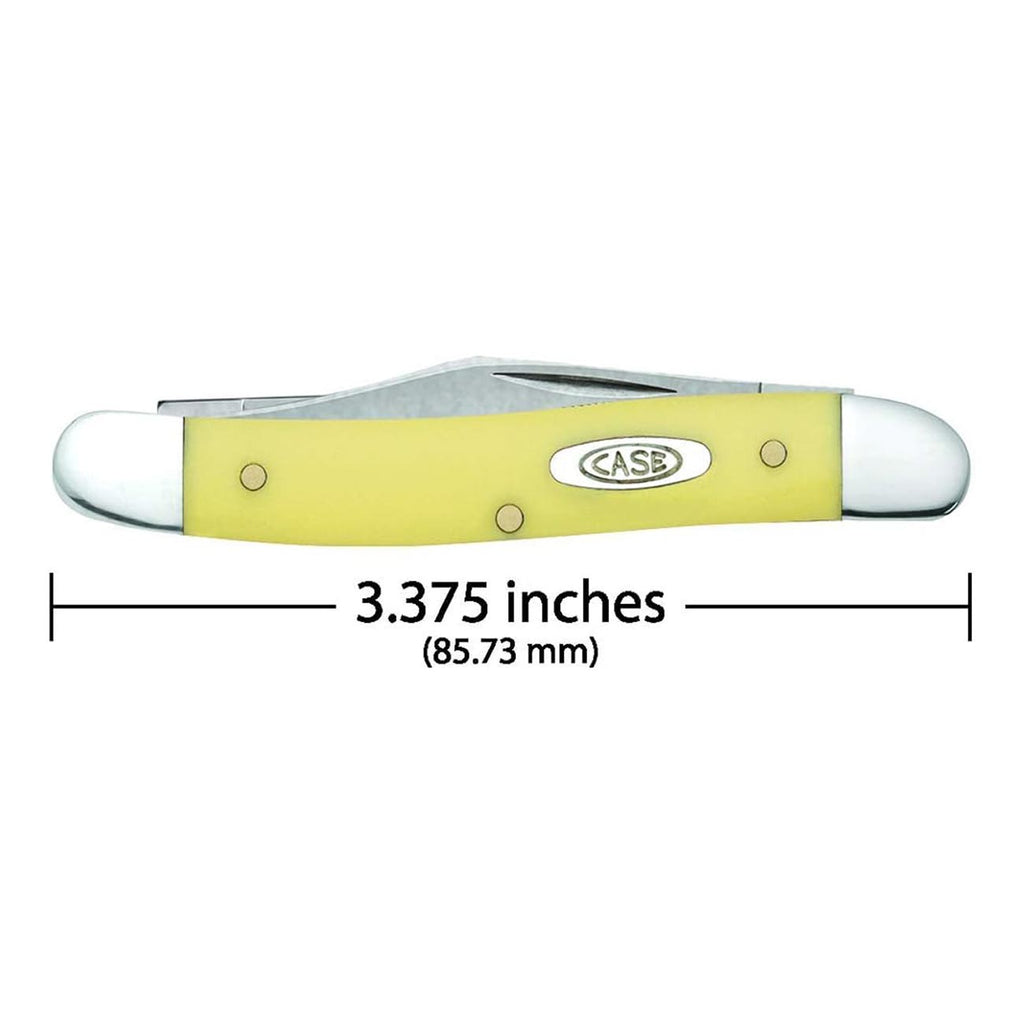 Case WR XX Pocket Knife Yellow Synthetic Pen Cv Item #109 - (32087 Cv) - Length Closed: 3 3/8 Inches