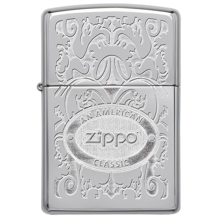 Zippo Crown Stamp High Polish Chrome Pocket Lighter, One Size (24751)