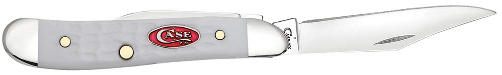 Case WR XX Pocket Knife Sparxx White Jigged Synthetic Peanut Item #60188 - (6220 SS) - Length Closed: 2 7/8 Inches