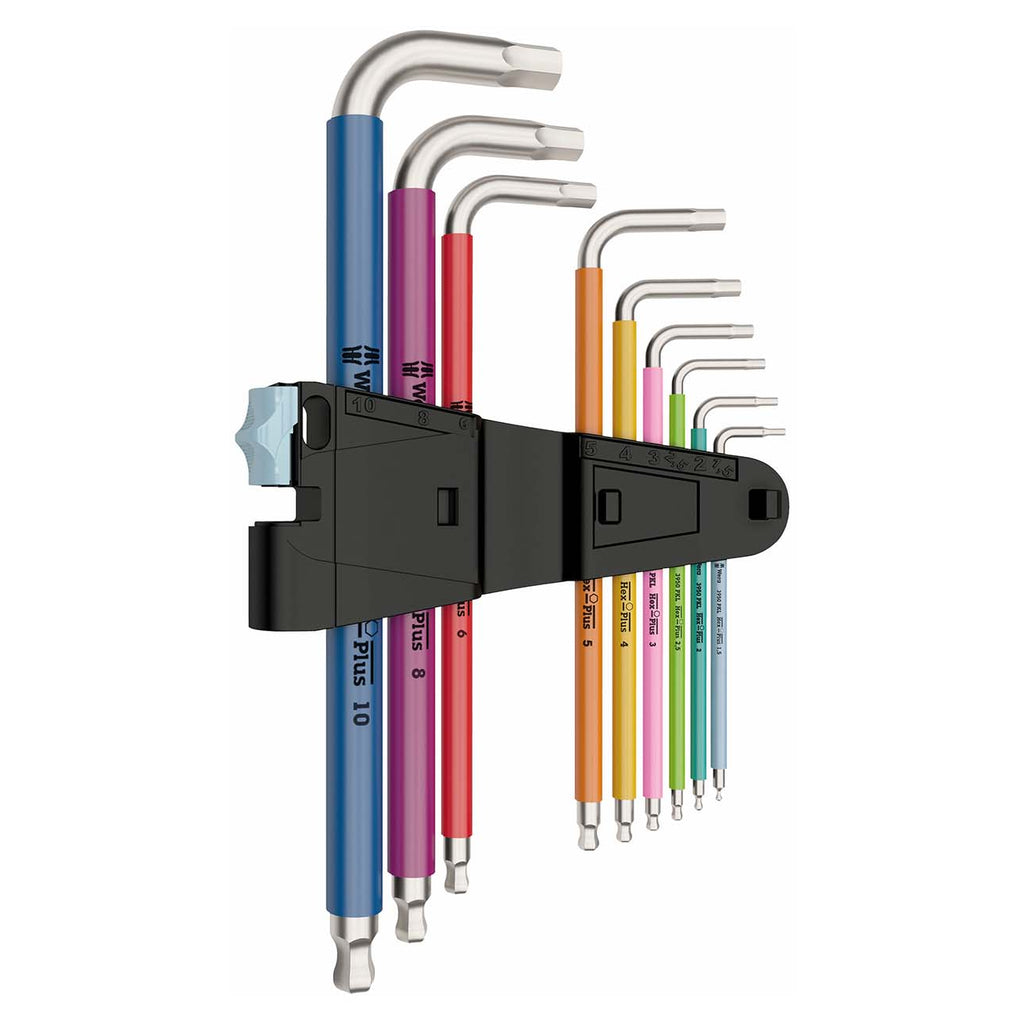 Wera 05022669001 L-Key Set 3950 Spkl/9 SM Metric of Stainless Steel,MULTI