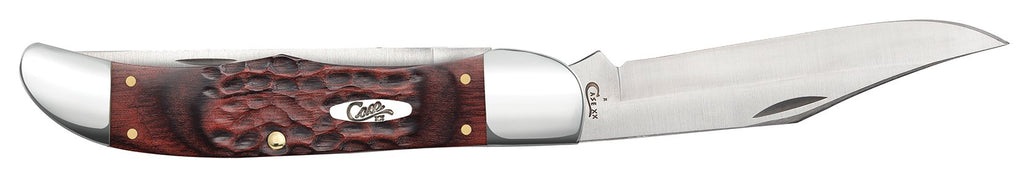 Case WR XX Pocket Knife Brown Rosewood Folding Hunter Item #189 - (6265Sab SS) - Length Closed: 5 1/4 Inches