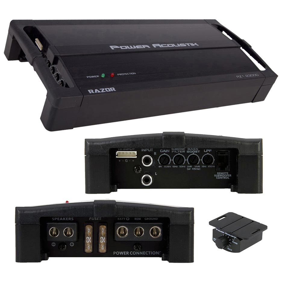 OW-Power Acoustik Pa Razor Series RZ12300D Monoblock 2300 Watt Max Amplifier