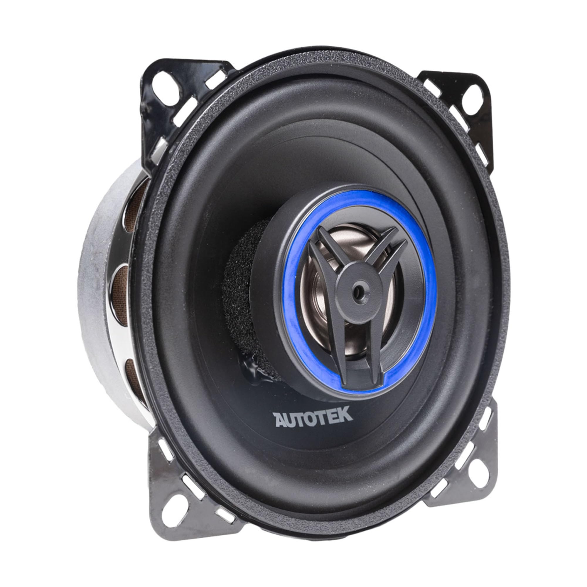 Autotek Street Machine 200W 4 Inch 2 Way Car Audio Coaxial Speakers with Neo Mylar Soft Dome Tweeters for Crystal Clear Sound, Pair