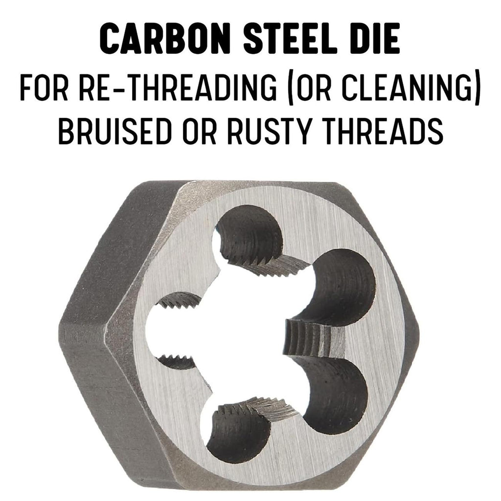 DRILL AMERICA M18 X 1.5 Carbon Steel Hex Rethreading Die