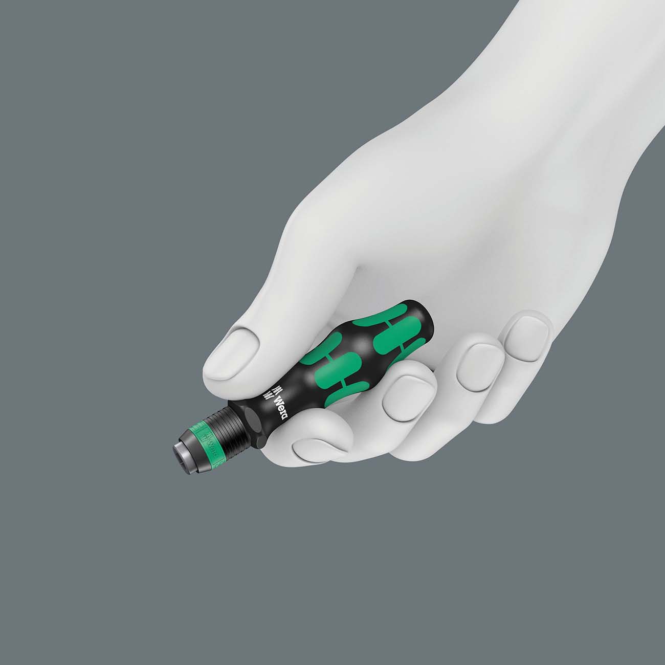 Wera - 5051272001 Kraftform 813 R Hexagon Bitholding Screwdriver, Rapidator Quick-Release Chuck, 1/4" Head, 90mm Blade Length