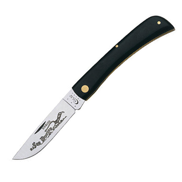 Case Knives 00092 Sod Buster Folding Pocket Knife – 4.625" Closed, Tru-Sharp Surgical Steel Skinner Blade, Black Synthetic Handle