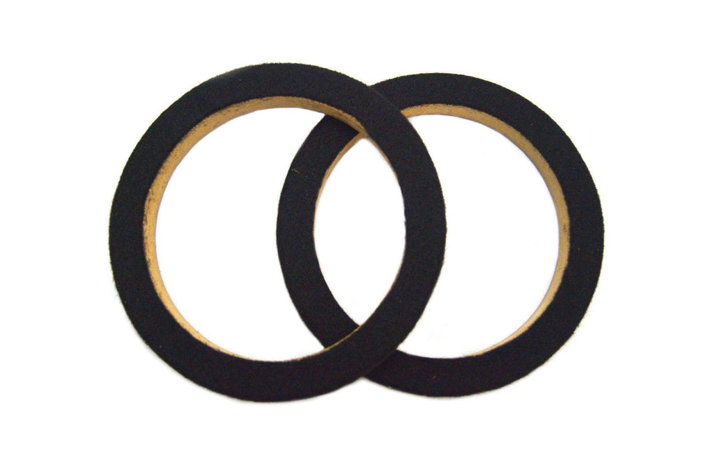 Nippon MDF Speaker Ring 8″ x 5/8″ Extension Pair w/ Black Carpet Spacer – RING08CBK