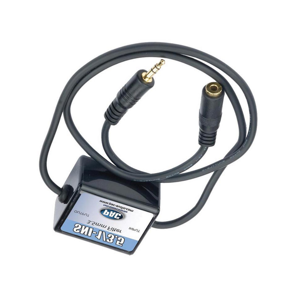 PAC Noise Filter for 3.5 Aux. between audio source & radio