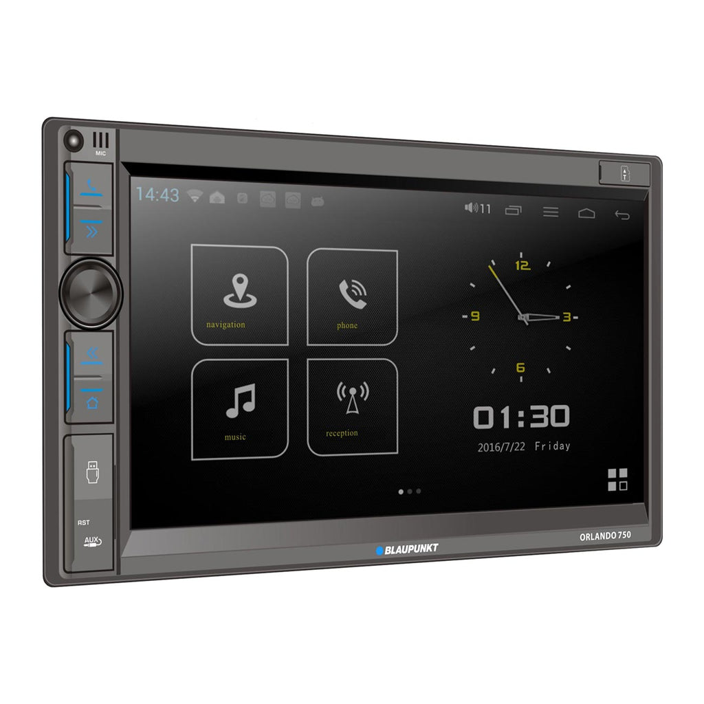 BLAUPUNKT ORLANDO750 Car Stereo - 6.9" Touchscreen, Wireless Apple CarPlay, Wireless Android Auto, Bluetooth, USB Playback, EQ Presets, Safety Features