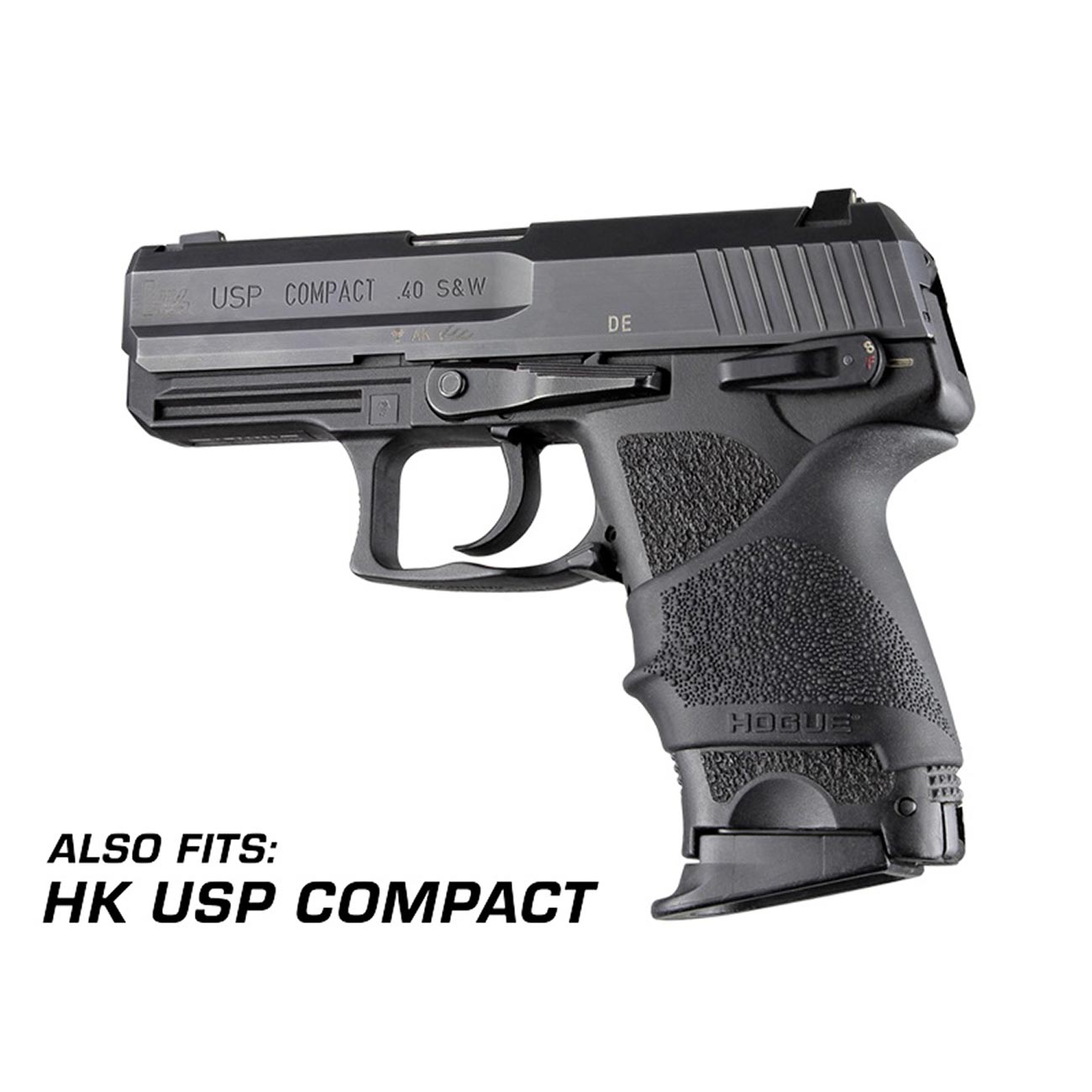 Hogue HandAll Beavertail Rubber Grip Sleeve for GLOCK 26, 27, 29, 33, 39 (Gen 3 & 4), Black - 18600