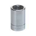 Williams JHWBD-816 SuperTorque 3/8-Inch Drive Shallow 8 Point 1/2-Inch Socket with Lobular Openings, Chrome Finish