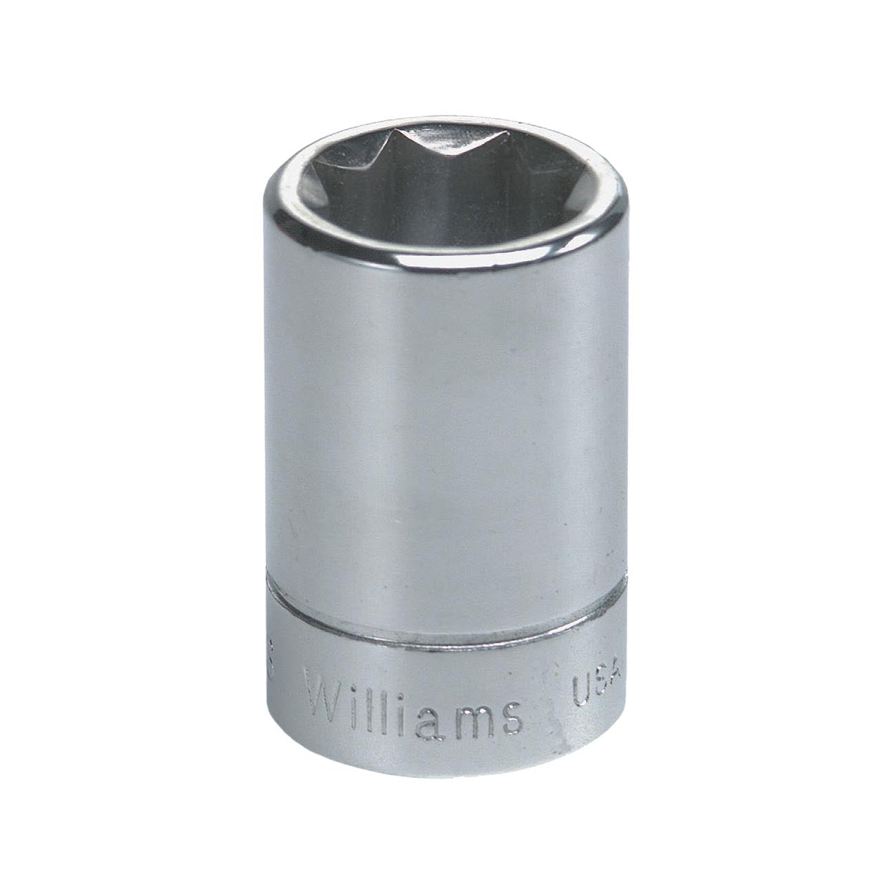 Williams JHWBD-816 SuperTorque 3/8-Inch Drive Shallow 8 Point 1/2-Inch Socket with Lobular Openings, Chrome Finish